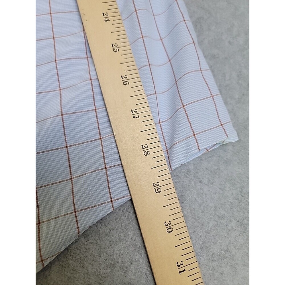 Brooks Brothers Dress Shirt Mens 16 33‎ Blue Red Check Cotton Preppy Traditional - Picture 9 of 11